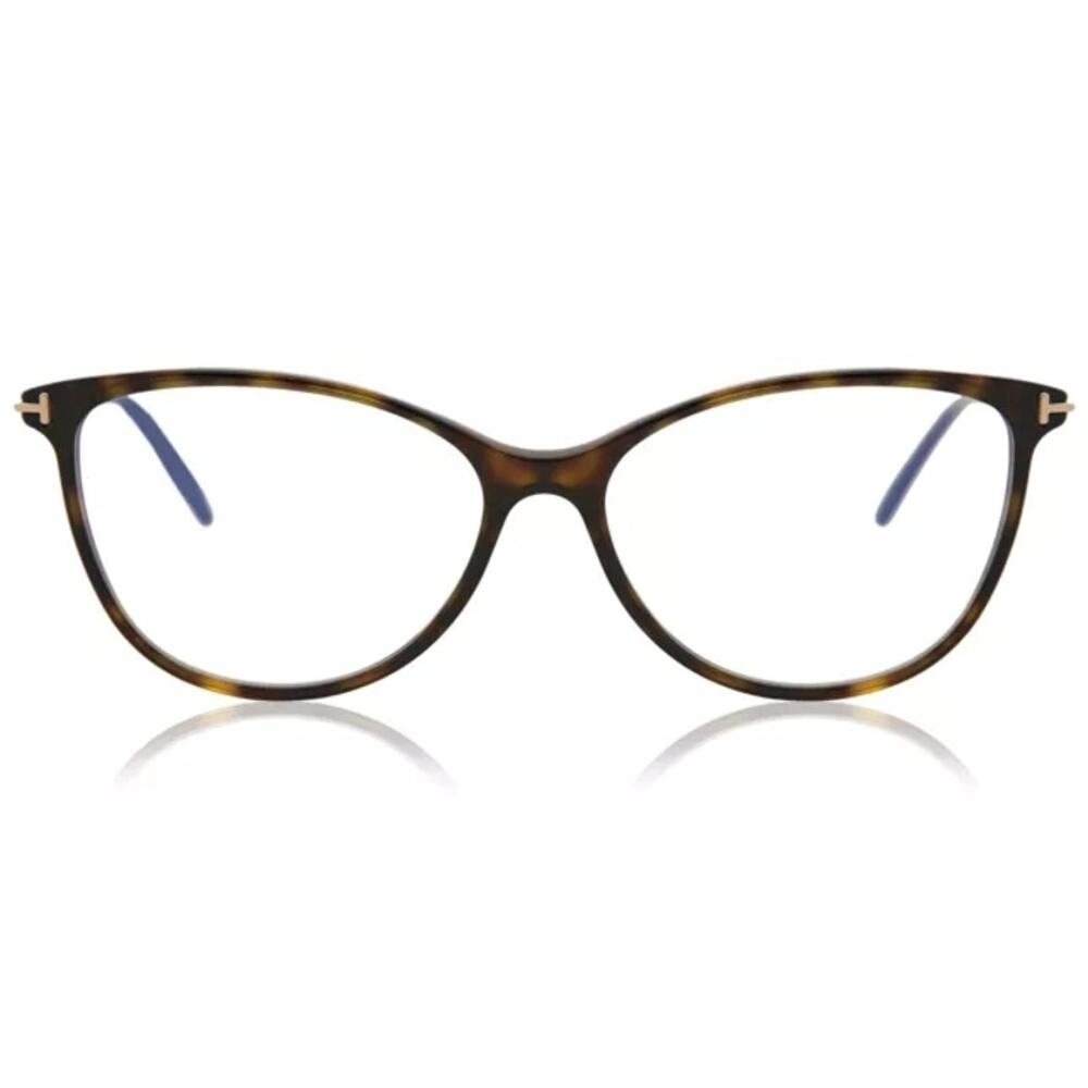 NIB Women's Tom Ford FT5616-B Blue Light Glasses Dark Tortoise